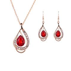 Vintage Jewelry Set: Necklace & Earrings