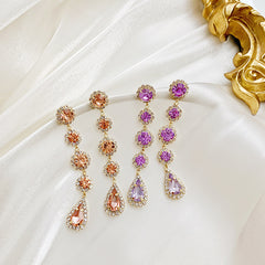 Baroque Crystal Drop Earrings