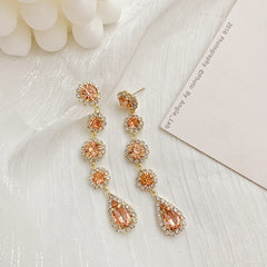 Baroque Crystal Drop Earrings