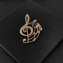 Musical Note Brooch