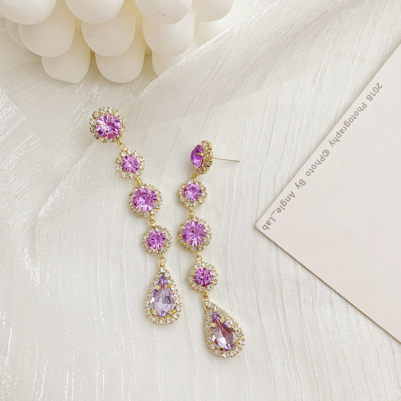 Baroque Crystal Drop Earrings