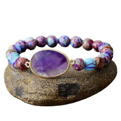 Natural Amethyst Stone Bracelet