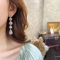 Baroque Crystal Drop Earrings