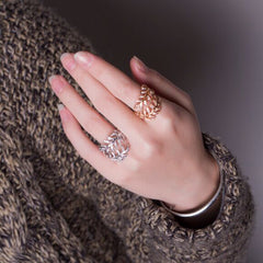 Mimosa Leaves Ring