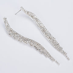 Trendy Long Crystal Earrings