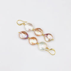 Natural Baroque Pearl  Earrings