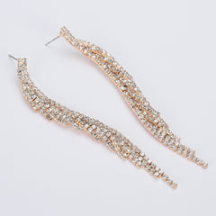 Trendy Long Crystal Earrings