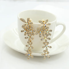 Tassel Earrings, Snowflake Earrings, Five-Petal Flower