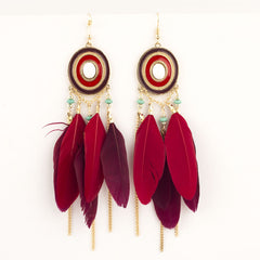 Bohemian Feather Earrings
