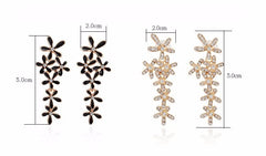 Tassel Earrings, Snowflake Earrings, Five-Petal Flower
