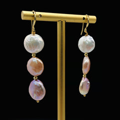 Natural Baroque Pearl  Earrings