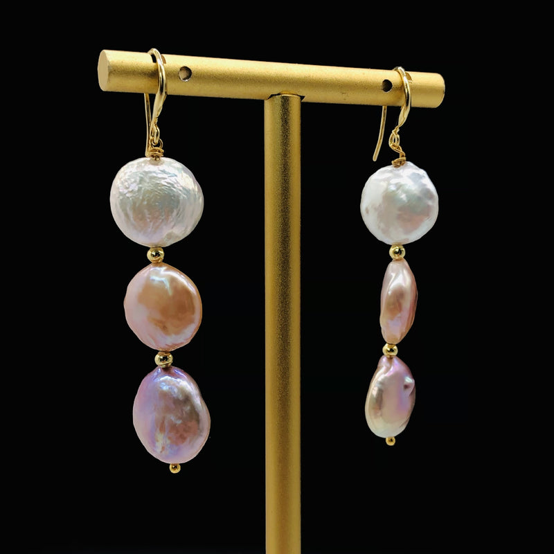 Natural Baroque Pearl  Earrings