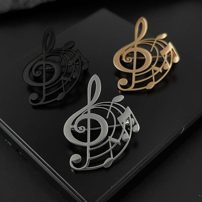 Musical Note Brooch