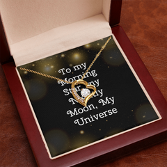 Brilliant CZ Heart Necklace - My Universe