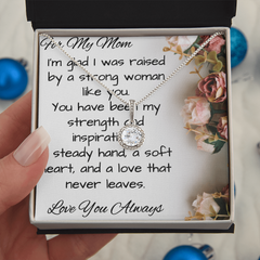 Beautiful Eternal Hope CZ Necklace for Mom with message card.