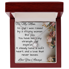 Beautiful Eternal Hope CZ Necklace for Mom with message card.