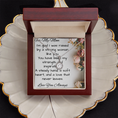 Beautiful Eternal Hope CZ Necklace for Mom with message card.