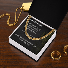 Cuban Chain Necklace for  Dad