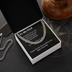 Cuban Chain Necklace for  Dad