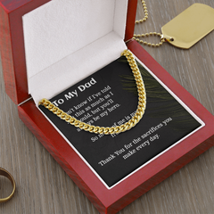 Cuban Chain Necklace for  Dad