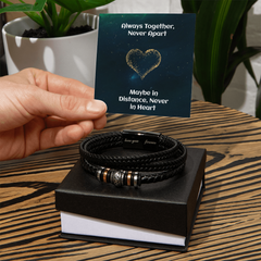 Love You Forever Leather Bracelet