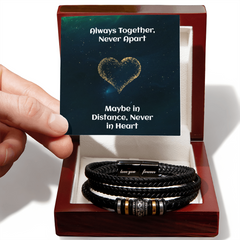 Love You Forever Leather Bracelet