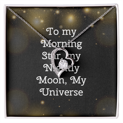 Brilliant CZ Heart Necklace - My Universe