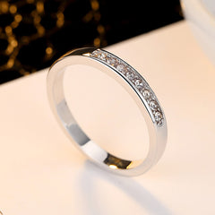 Four-Prong Zircon Ring Set