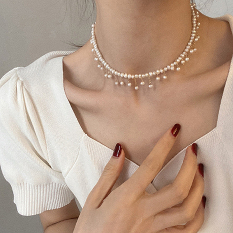 Handmade Freshwater Pearl Choker or Bracelet