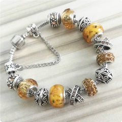DIY Glass Bead Bracelet