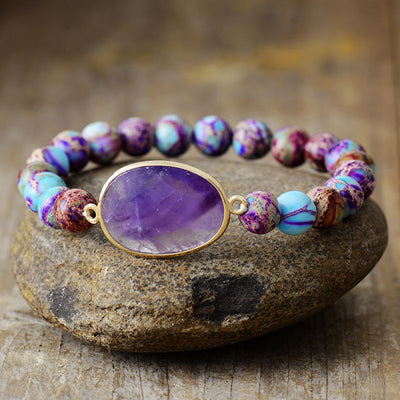 Natural Amethyst Stone Bracelet