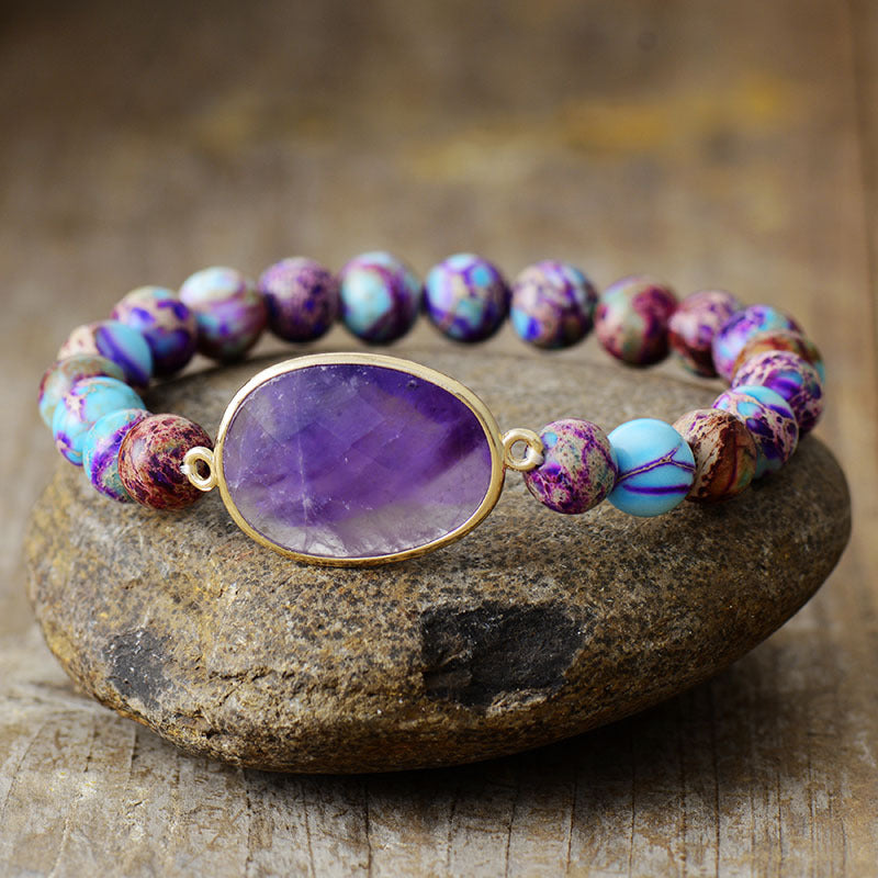 Natural Amethyst Stone Bracelet