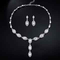 Jewelry Set with Earrings and Necklace