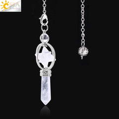 Natural Crystal Hexagram Merkaba Pendant Jewelry