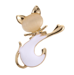 Women's Elegant Cat Brooch