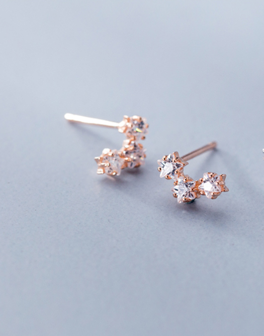 S925 Silver Star Earrings