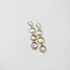 Natural Baroque Pearl  Earrings