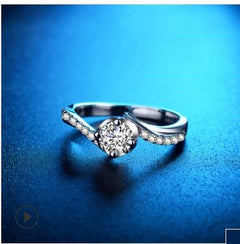 S925 Silver Solitaire Women's Ring