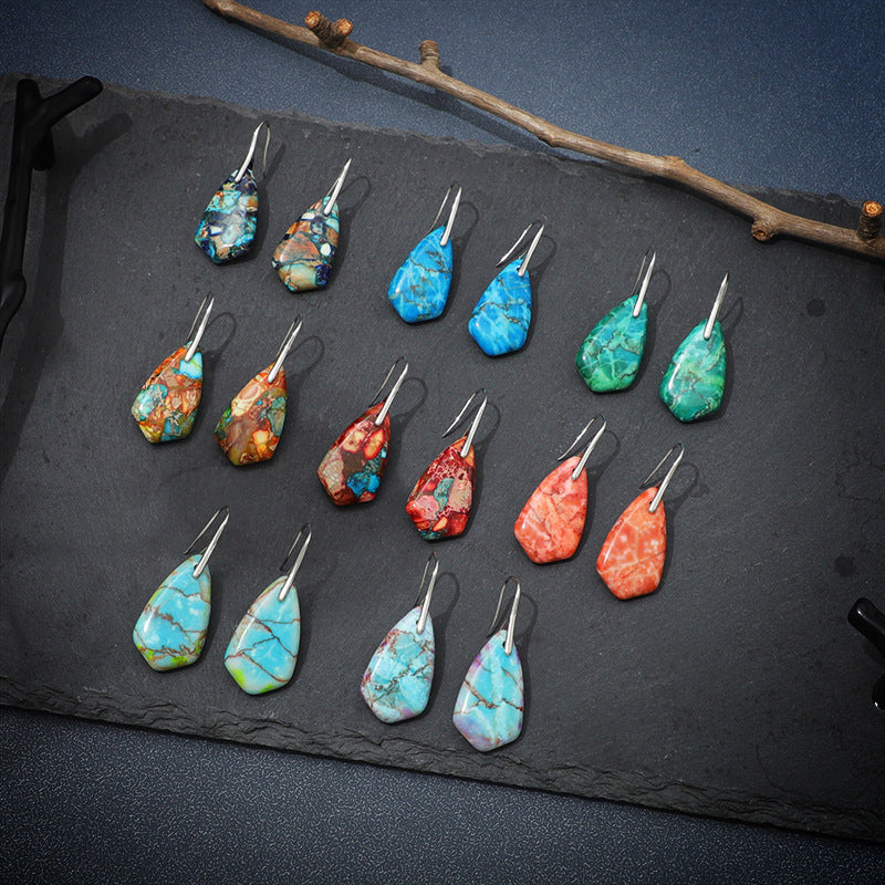 Turquoise And Gemstone earrings