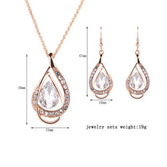 Vintage Jewelry Set: Necklace & Earrings